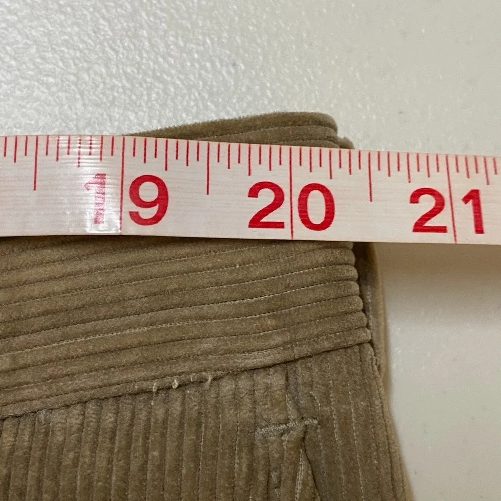 Vtg 80s Haggar Casuals Trousers Mens 40x25 Khaki Tan Wide Wale Corduroy Heritage - Picture 11 of 16